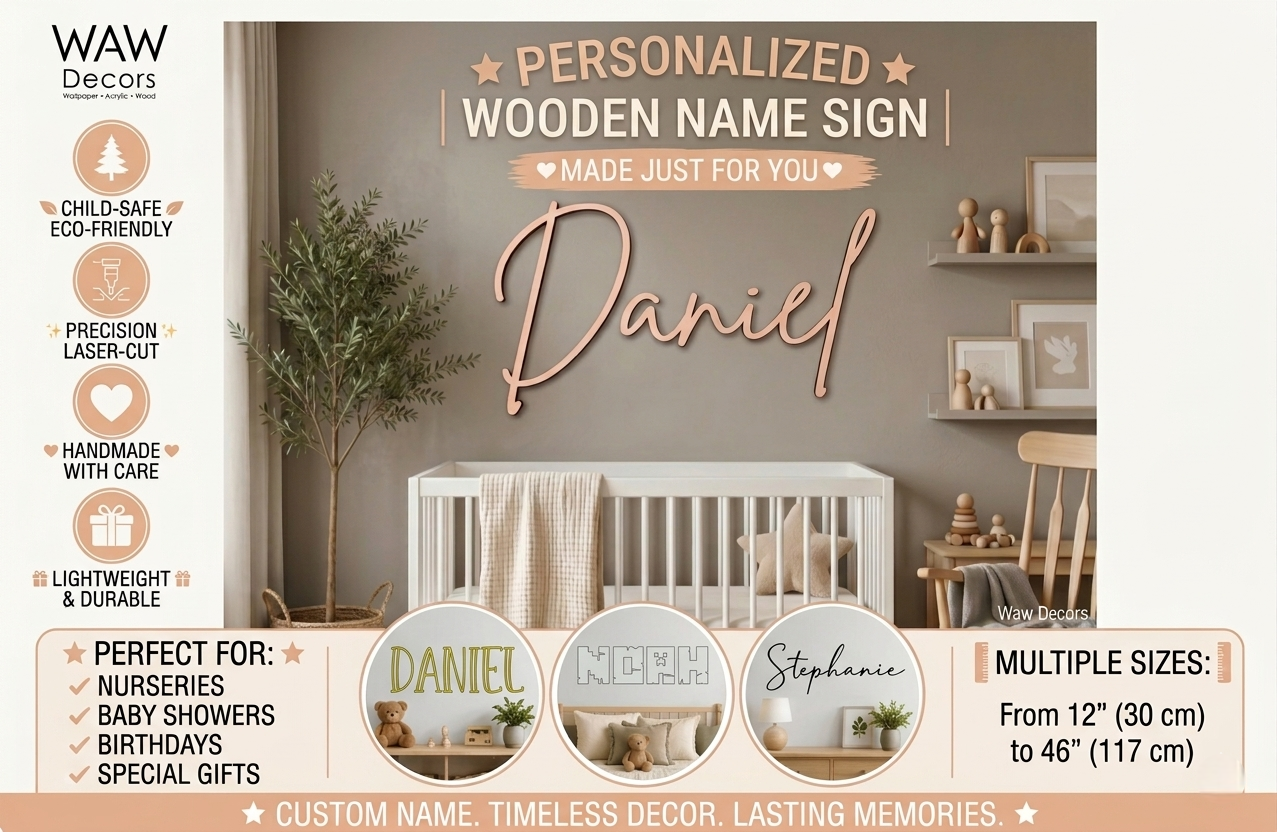Family Wood Name Sign