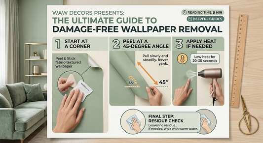How to Remove Peel & Stick Wallpaper Without Damaging Your Walls