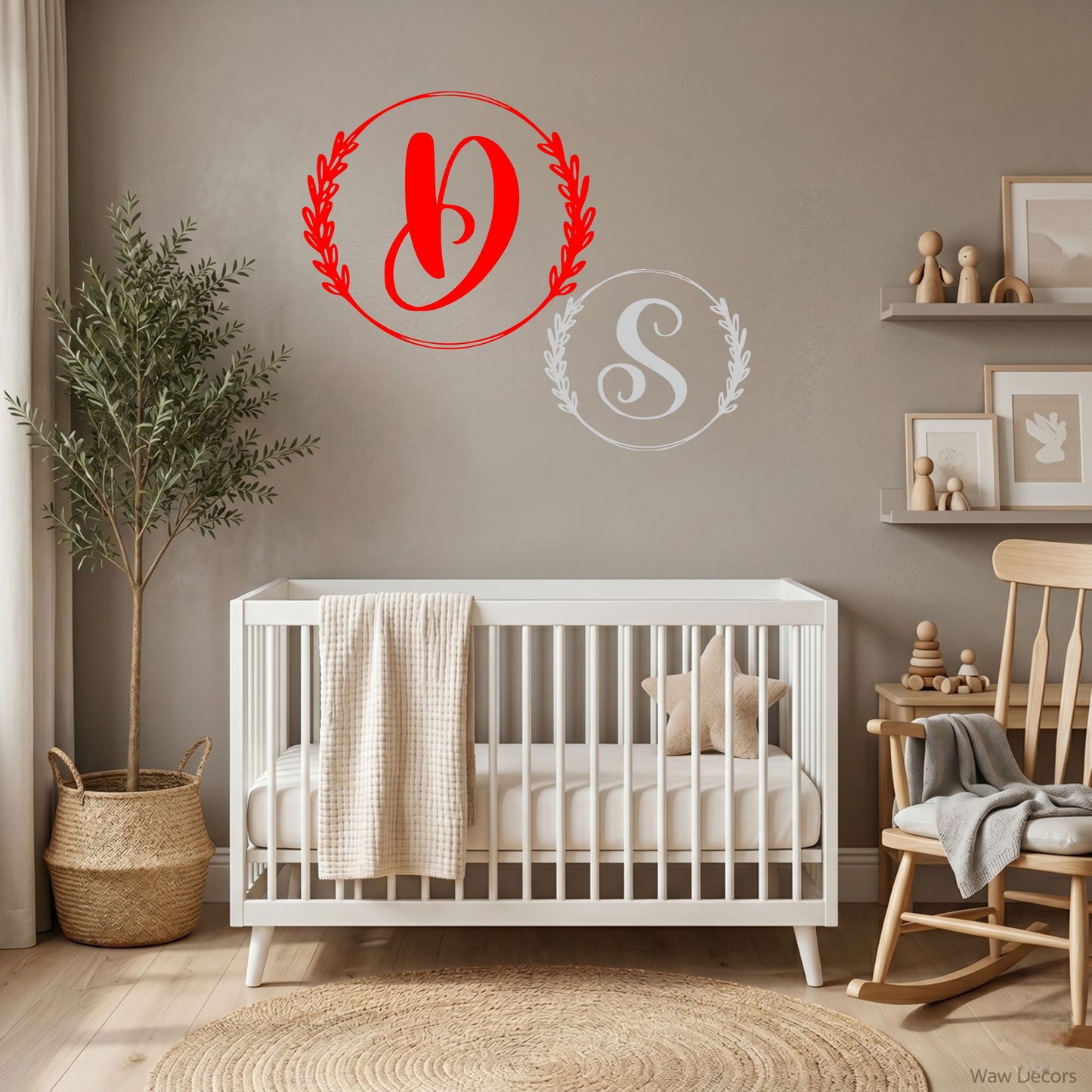 Custom Wooden Name Monogram Letter/ Personalized Name Sign/ Personalized Custom Gifts/ Wall Art/Home Decor