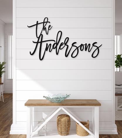 Cartel de madera personalizado con nombre