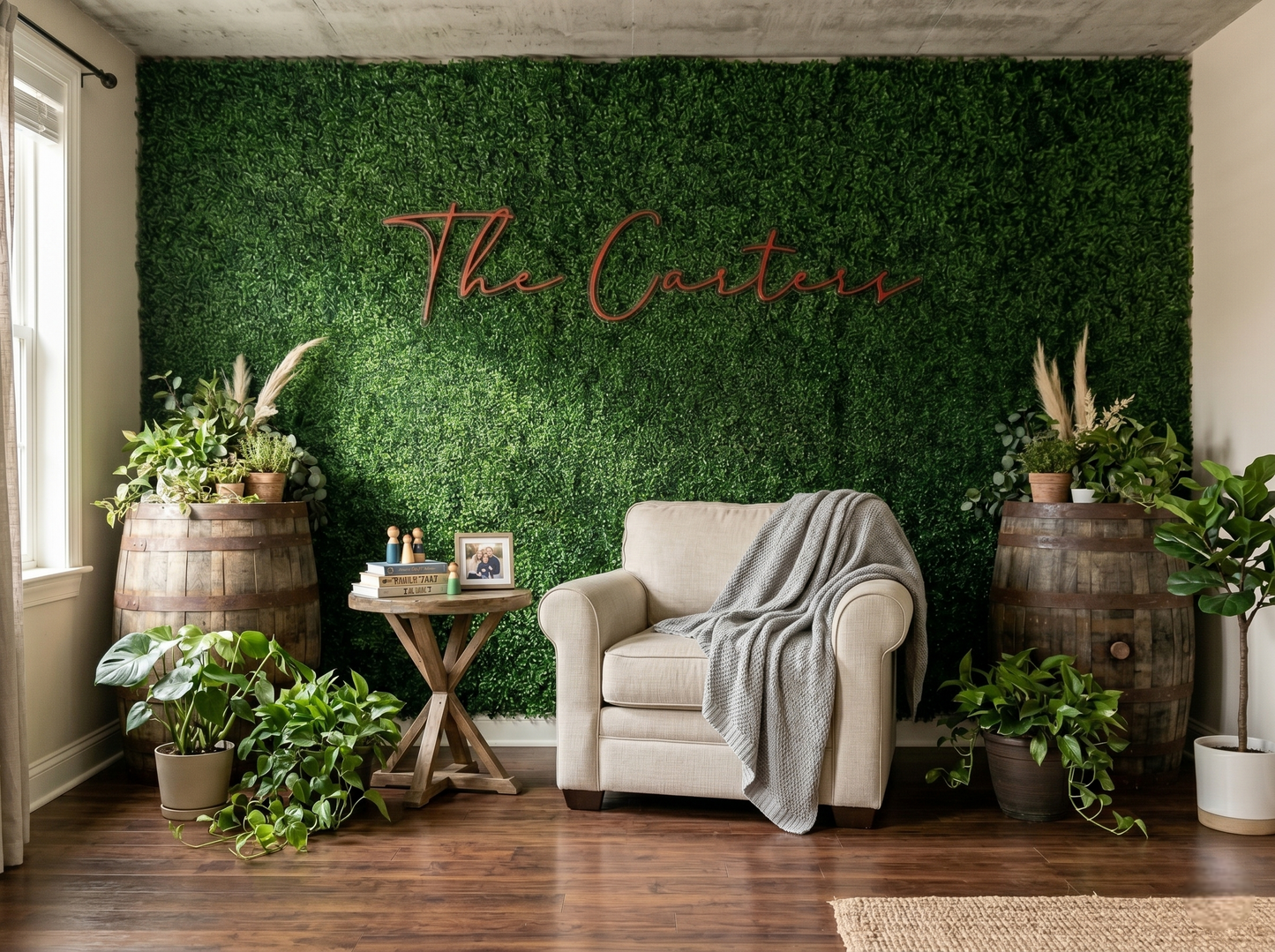 Cartel de madera personalizado con nombre