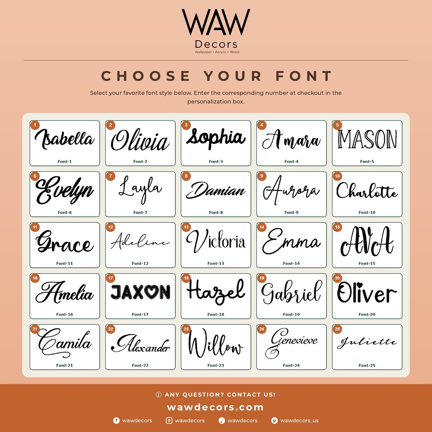 Custom First & Last Name Wood Sign | Two-Tone Nursery Wall Decor